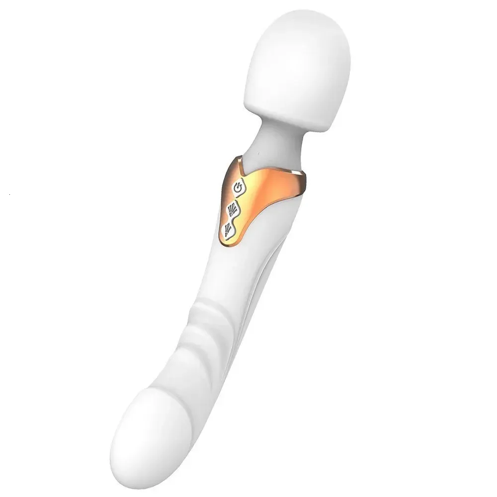 Sexspielzeuge für Erwachsene, Damen-Doppelkopf-Dildo-Vibrator, Herren- und Damen-Flirt-Masturbator, Massagestab 240117