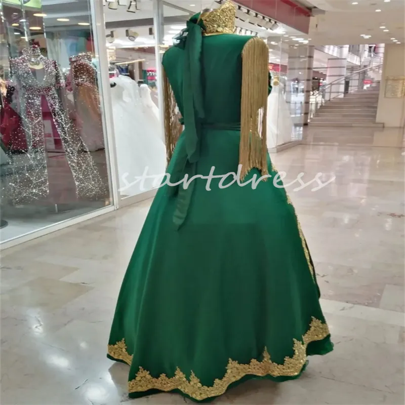navy blue dress for baby girl Stunning 2021 Saudi Arabic Green Pakistani Wedding Dresses Online with Gold Lace Applique, Beaded Illusion Long Sleeves, and V-Neckline