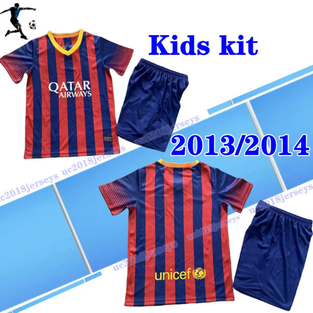 Kit enfants 2009 2010 BAR Maillot de football rétro Camisetas de football MEMPHIS PEDRI ADAMA AUBA FERRAN 09 10 11 12 13 14 ANSU FATI F. DE JONG DEST DAVI ALVE