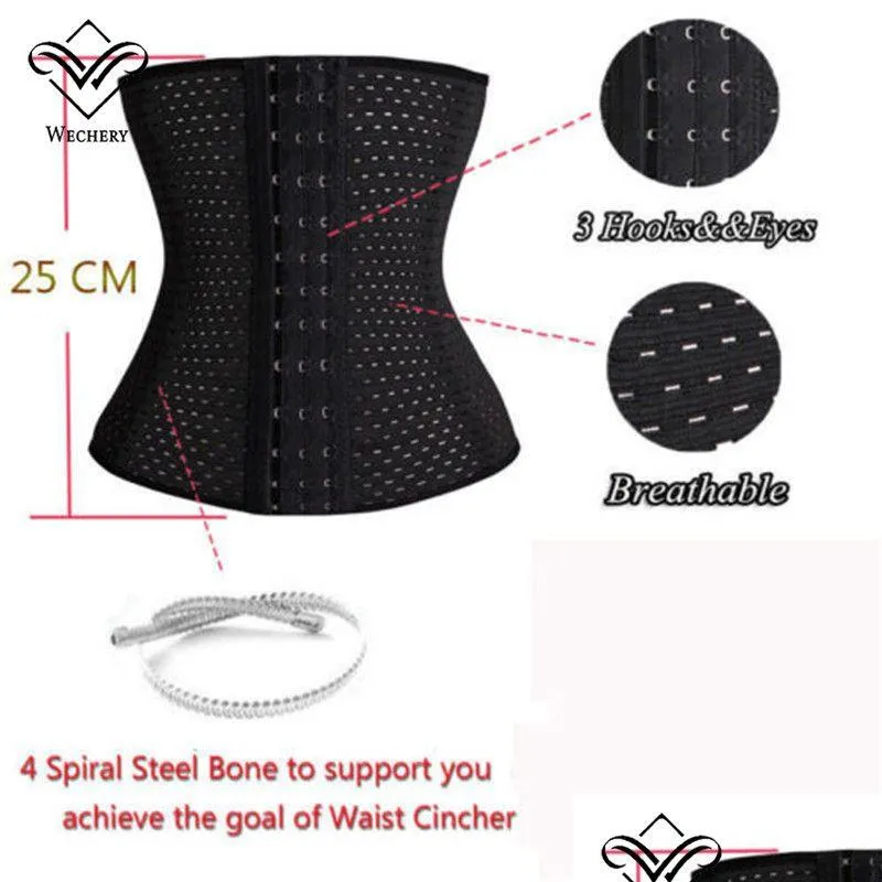 Women'S Shapers Waist Trainer Steel Boned Y Training Cincher Body Thin Shapers Corset Girdle Tight Lacing Drop Delivery Apparel Under Dhip2