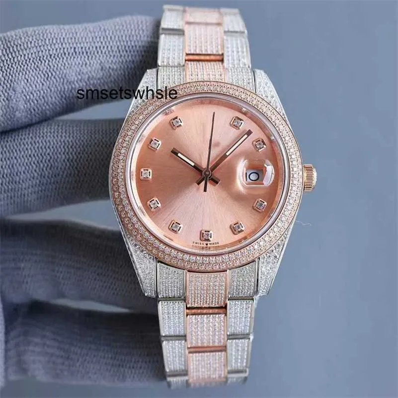 Montres de créateurs Montre à bracelet en acier et diamant fin Verre saphir Diamant étanche et résistant à la transpiration avec boîte et papier de qualité supérieure 41 mm 6A6T