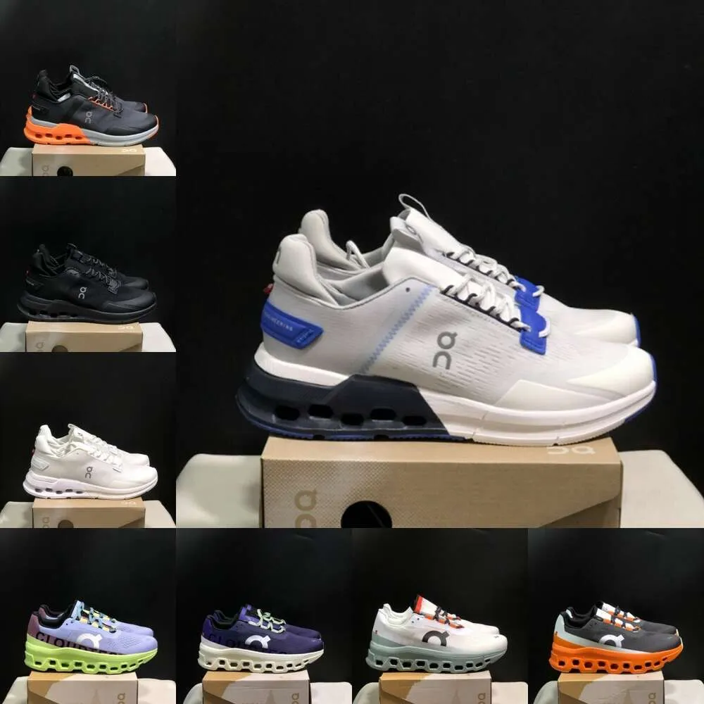 2024 Män kvinnor Running Shoes Cloudnova Flux Black Hay Designer Sneaker CloudMonster Fawn Gurkmeja Undyed White Creek Womes Trainer Storlek 36-45