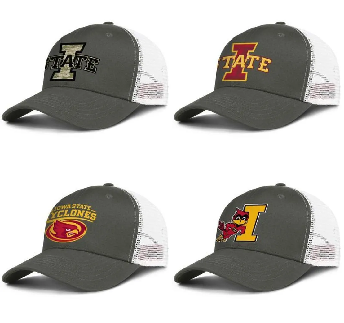 Iowa State Cyclones football logo uomo e donna regolabile camionista meshcap personalizzato vintage personalizzato unico baseballhats mimetico t6562615