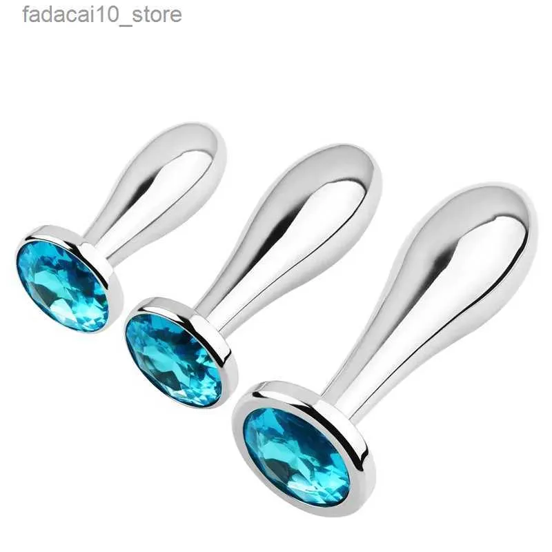 Other Health Beauty Items 3 Pcs/set Metal Anal Plug Prostate Stimulation Aluminum Alloy Butt Plug SM Fetish Men Women Flirting Gay Adult Q240117