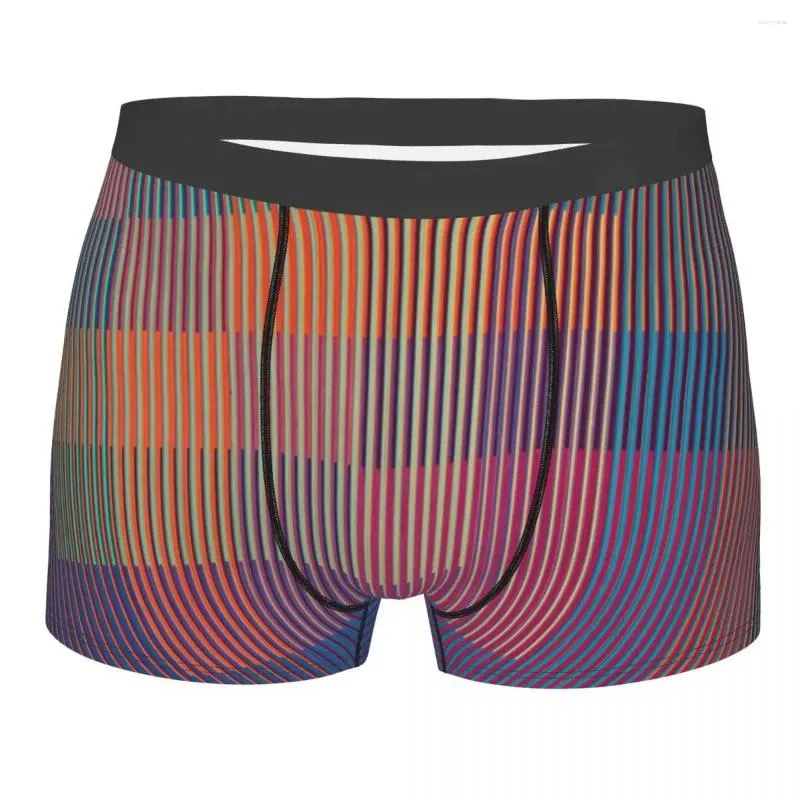 Sous-vêtements sexy Carlos Cruz Diez Boxers Shorts Homme Confortable Physichromie Slips Sous-vêtements