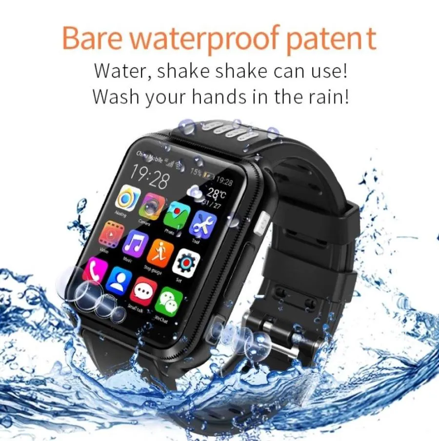 H1 4G GPS WiFi Location Studentbarn Smart Watch Phone Android System App Installera Bluetooth Smartwatch Support SIM Card4415762