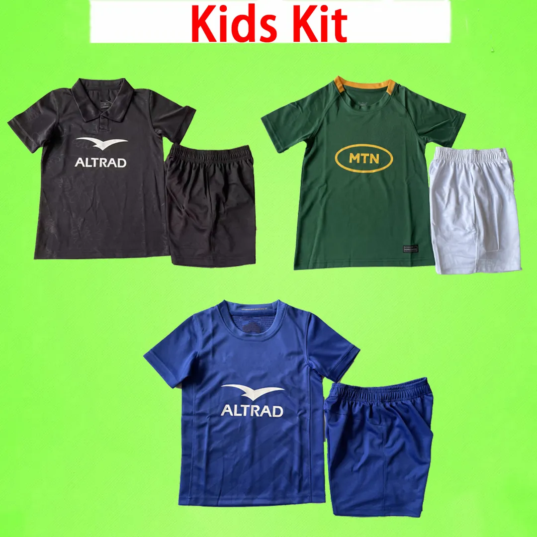 Kids Kit 2023 2024 Frankrike Rugby Jerseys 23/24 Home Away League Shirt New South Children Set Zeeland Boys Pass Africa Uniform