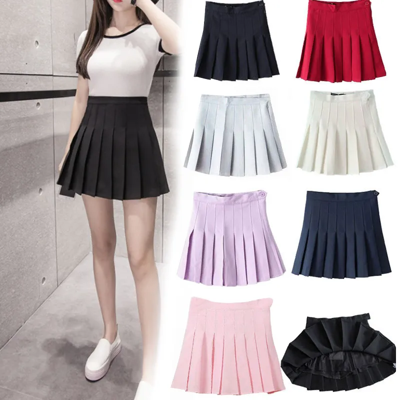 Jupes femmes jupe Preppy Style jupes à carreaux taille haute Chic étudiant jupe plissée Harajuku uniformes dames filles jupes de danse