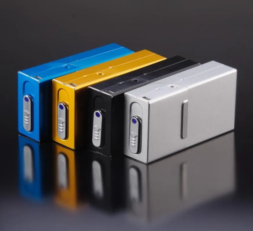 Coloré USB Charge Briquet Étui À Cigarettes Boîte Protection Contre Les Chutes Portable Conception Innovante Conteneur Pour Fumer Outil De Haute Qualité8255043