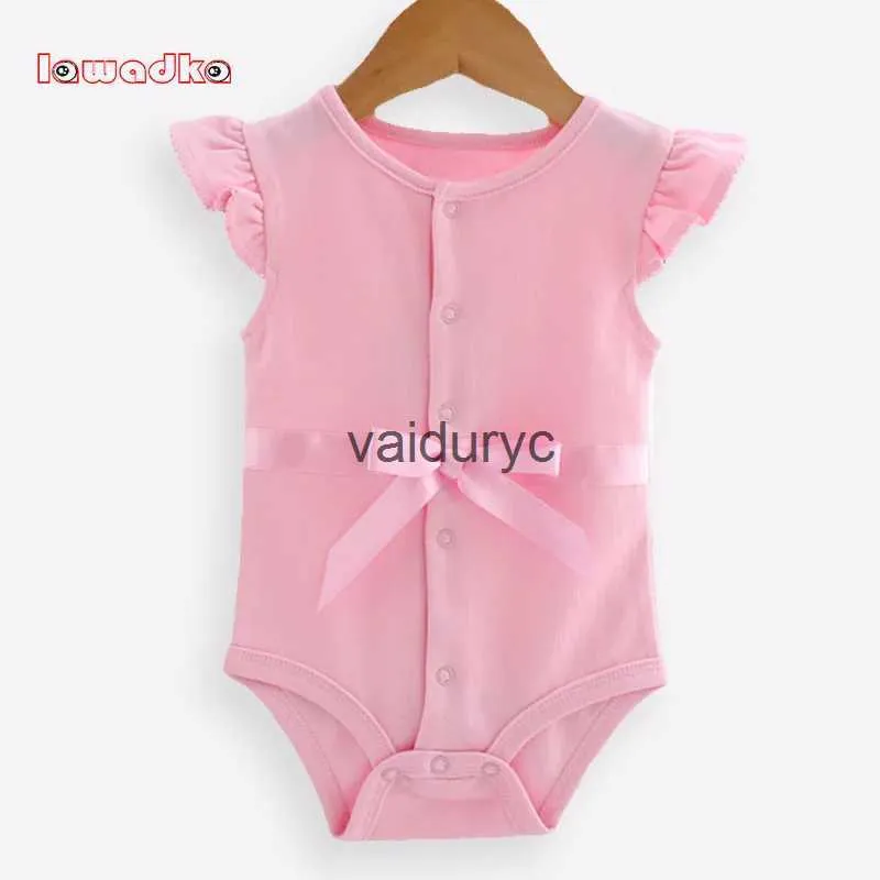 Sets Lawadka 3-24M Cotton Newborn Baby Girl Bodysuit Summer Onesie Infant Body Bodysuits Twins Baby Clothes Newborn Photography Props H240508