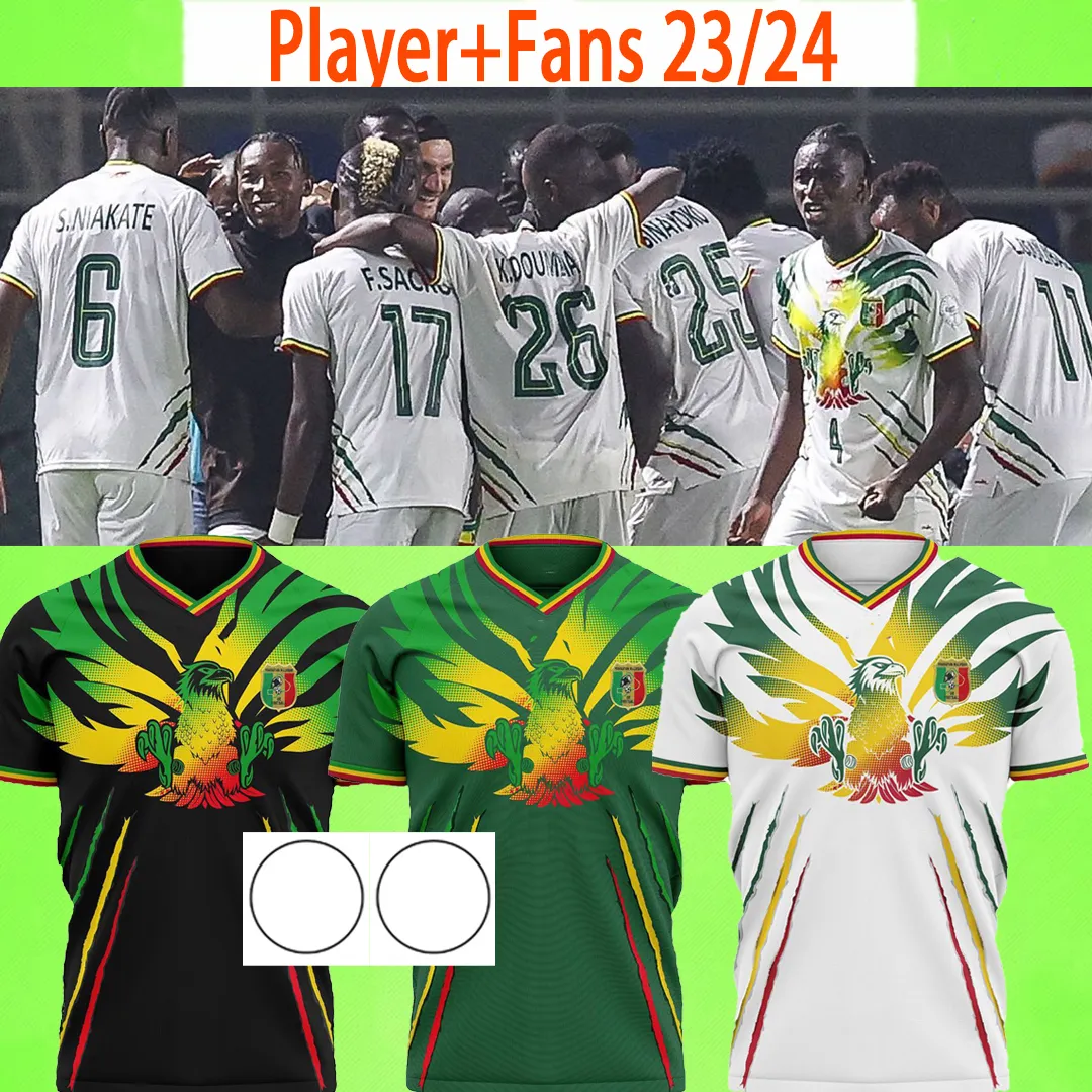 2024 Mali National Team Mens Player Soccer Jerseys 23 24 Home Away Third M. Fofana Bissouma Kone Hamari Traore Djenepo Samassekou Adama 2023 White Green Black S-2XL