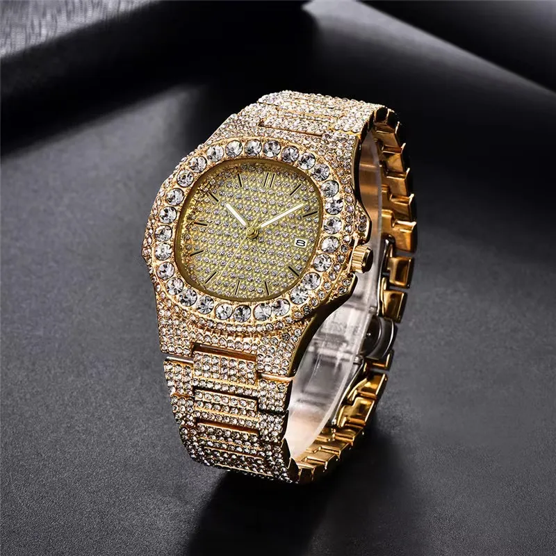 montre de luxe pour hommes pour hommes montres de mouvement de designer haute qualité diamant moissanite montre montre glacée montre automatique hommes montre de luxe hommes montres de luxe i16