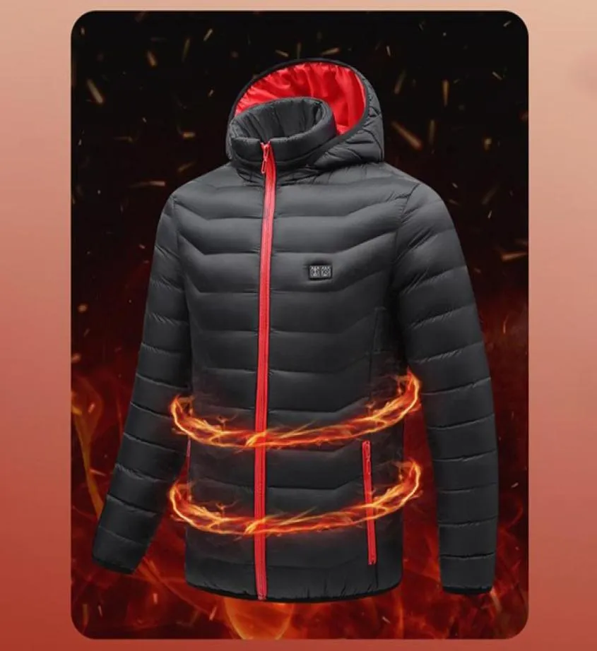 Hunting Jackets 11 Areas Heated Jacket Men Women Outdoor USB Electric Heating Winter Thermal Coat Clothing Waistcoat For Sport Hik9298407