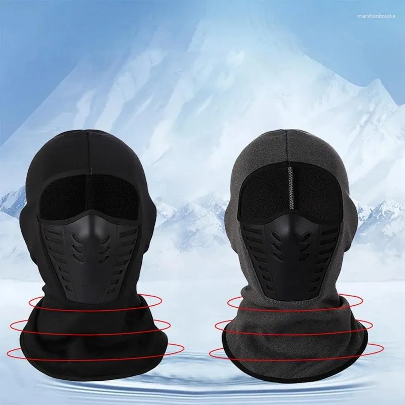 Bérets Masque Masque Fleep Thermal Face Keep Warm Moto Moto Riding Balaclava Motorbike Biker Winter Windproof Ski Men Women Women