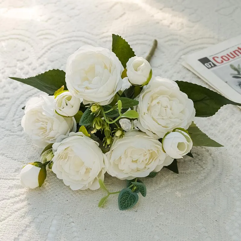 Faux Floral Greenery Hennessy Pfingstrose Simulation Blume Hochzeit Wohnzimmer Dekoration Tisch Pografie Requisiten Arrangement Fake Flowers Drop Otdug