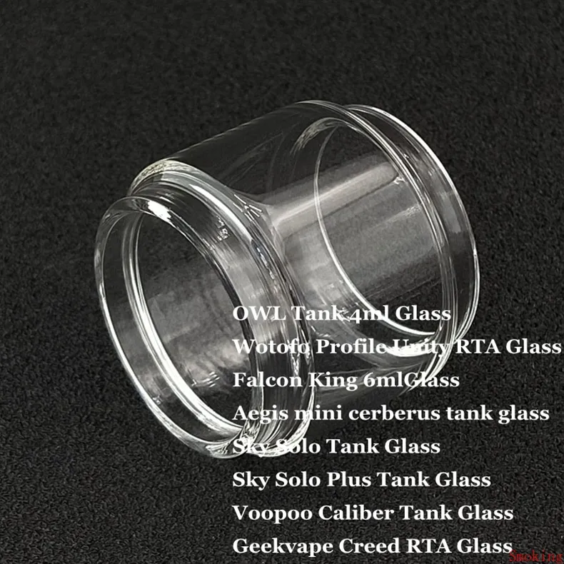 OWL Wotofo Profile Unity Falcon King Aegis Mini Cerberus Sky Solo Plus Tank Creed RTA Replacement Glass Tube