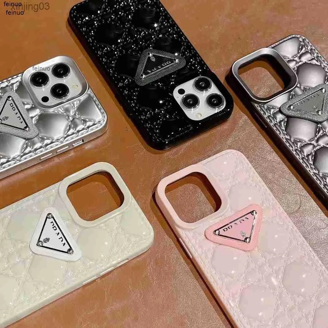 Vacker lyxig iPhone 14 13 Pro Max Cases Designer Läder Telefonfodral 14Promax 14pro 13pro 12pro 12 11 Plus handväska med förpackningsdroppslipp Mix Orders Support