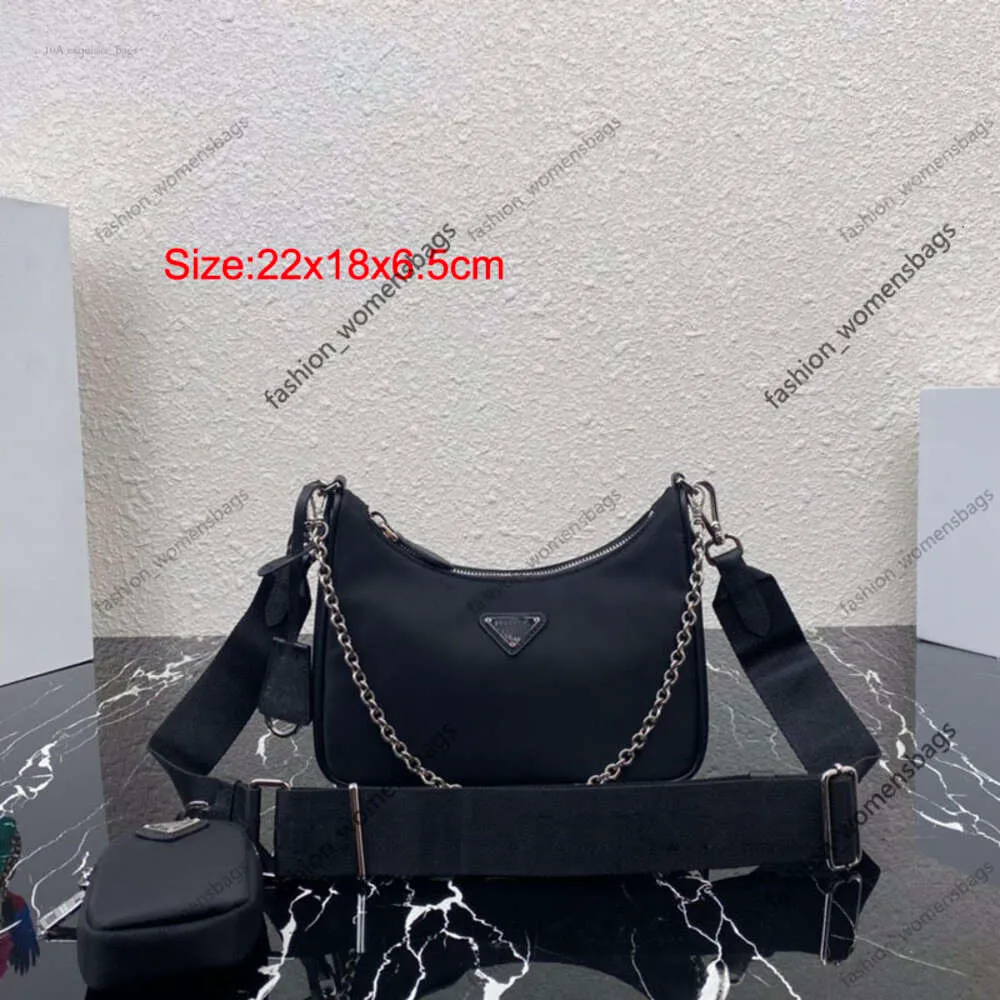 Women 3A nylonowe torby designerskie torby krzyżowe ramię torebka torebka saffiano skórzana moda luksusowe torby messenger hobo torebki 2pcs torebka Wysoka jakość