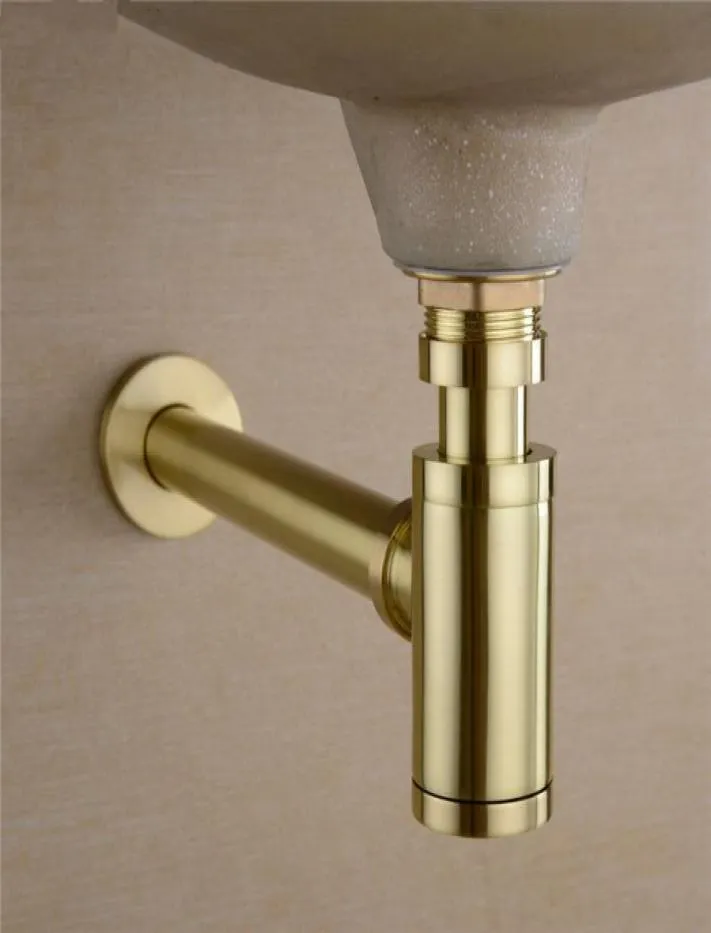 Bathroom Basin Sink Tap Bottle Trap Drain Kit Waste TRAP Pop Drain Deodorization Brushed GoldBlackBronzeChrome2920759