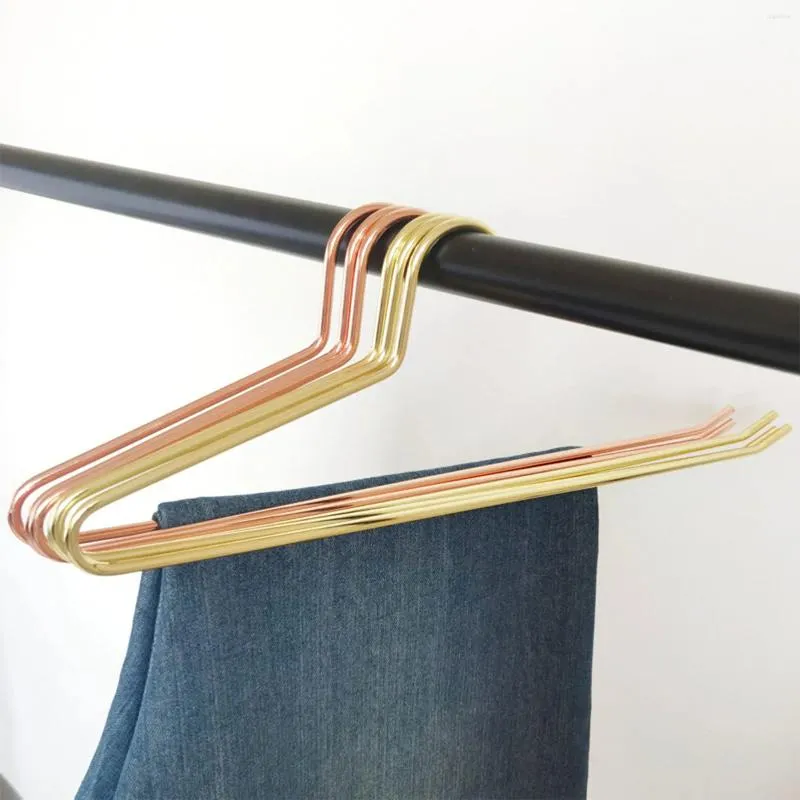 Hangers 5Pcs Non-Slip Metal Shirt Trouser Hook Hanger Coat Clothes Rack Open Ended Pant Easy Slide Wardrobe Storage