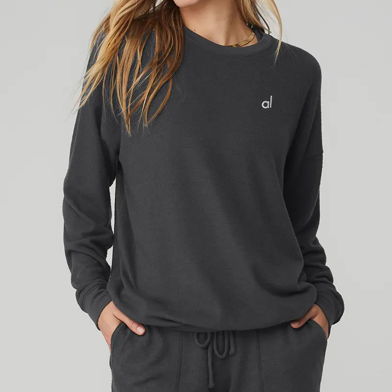 Alo Sweatshirt Womens Thin Crew Neck Yoga Tee... From Angkorwu, $17.32 |  DHgate.Com