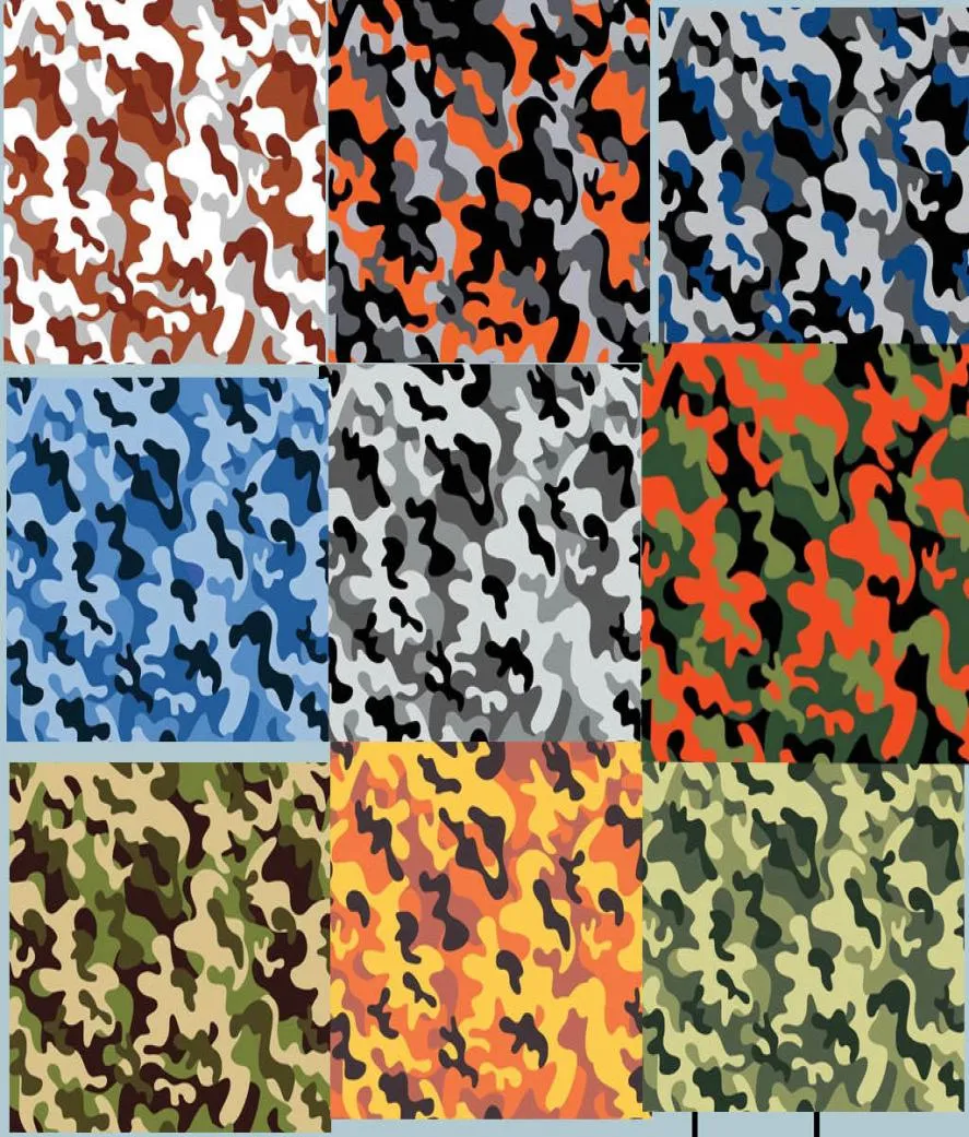 さまざまな色Arctic Camo Vinyl Lap Sticker Camouflage Car Lap Covering Foil with Air Bubble Size 152x30Mroll 5x98ft4487644