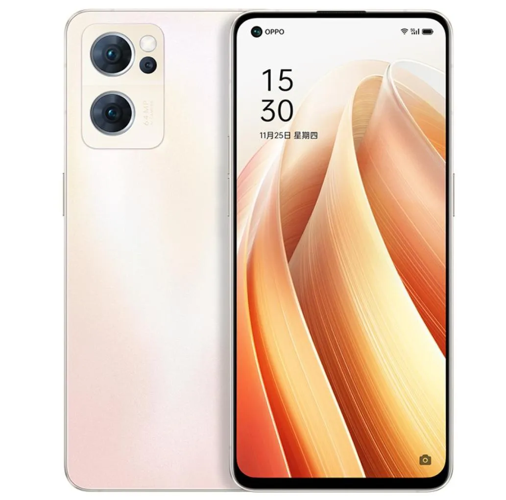 オリジナルOppo Reno 7 5G携帯電話12GB RAM 256GB ROM OCTA CORE 640MP AI HDR NFC OTG SNAPDRAGON 778G ANDROID 643QUOT AMOLED 1667986