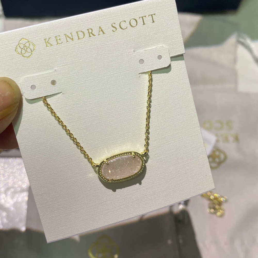 Designer Kendras Scotts NECLACE Jóias Chain Cingapura Elegância Colar Oval Colar K Cola Feminina Colar Chain Colar como um GIF 2767