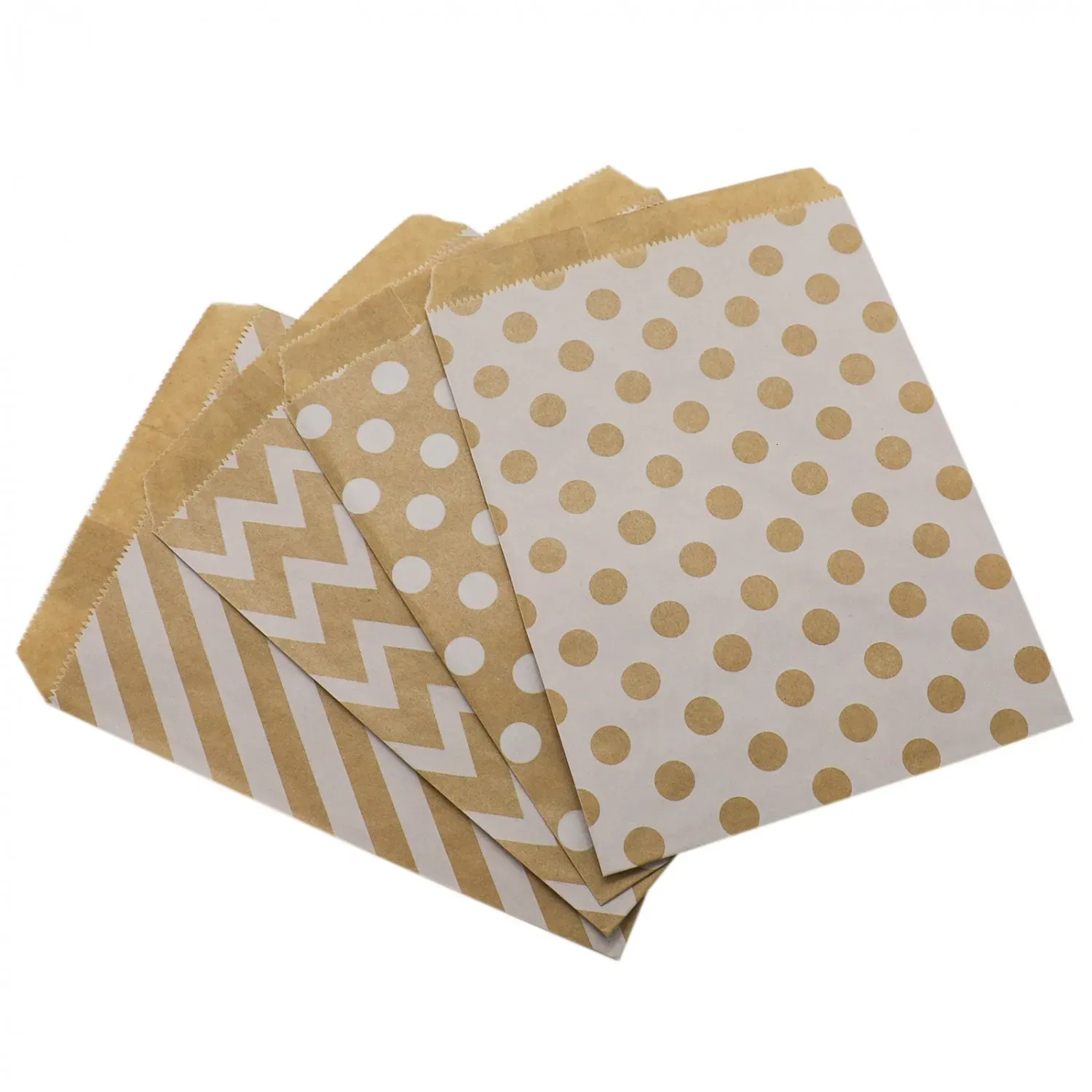 5*7inch Kraft Paper Food Grade Baking Pastry Packing Bags Eco-friendly Candy Package Pouch  Storage bag Envelopes Shapes