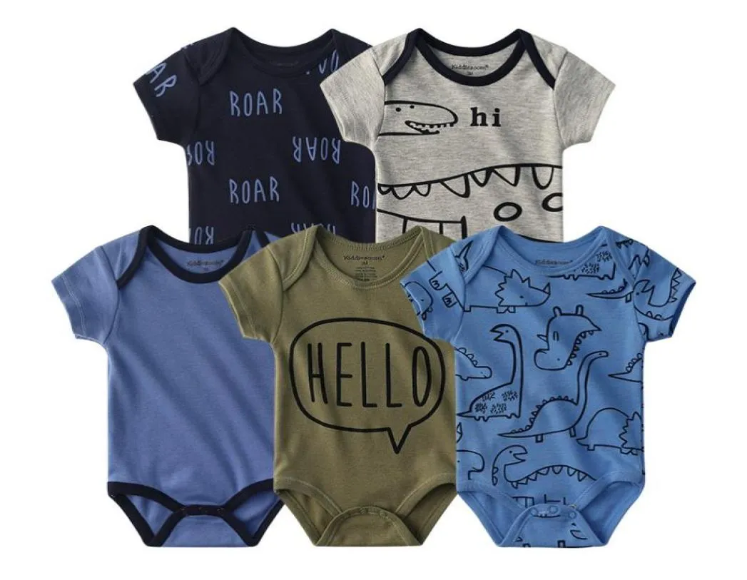 5 pezzi pagliaccetti del bambino cotone neonato corpo manica corta abbigliamento tuta del bambino abiti cartone animato baby boy ragazza vestiti roupas de bebe 2103035636696