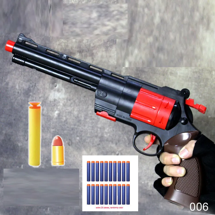 Colt Revolver Pistol Manual Toy Gun Gun Pistole pour les enfants à balle douce Adults Collectez Garçons Garçons Gift