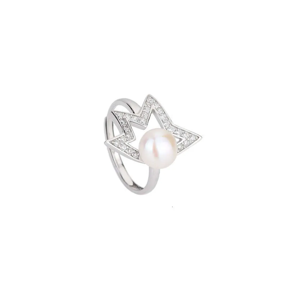 Tiff Ring Designer Femmes Bagues de qualité supérieure T Nouveau corps complet S925 Bague en argent perle à la mode et avec des diamants et un artisanat réglable à cinq pointes