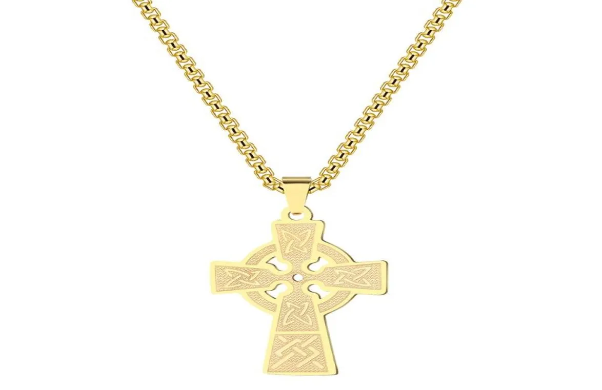 Pendant Necklaces Kinitial Fashion Armenian Knot Necklace Talisman Solar Celtics Druid Amulet Pendants Choker Jewelry3560762