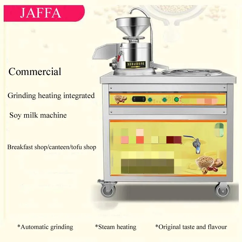 Machine À Lait De Soja Électrique Commerciale 1100 W avec 60 Kg/H, Broyeur  Automatique De Lait De Soja pour La Maison/Magasins De Thé Au