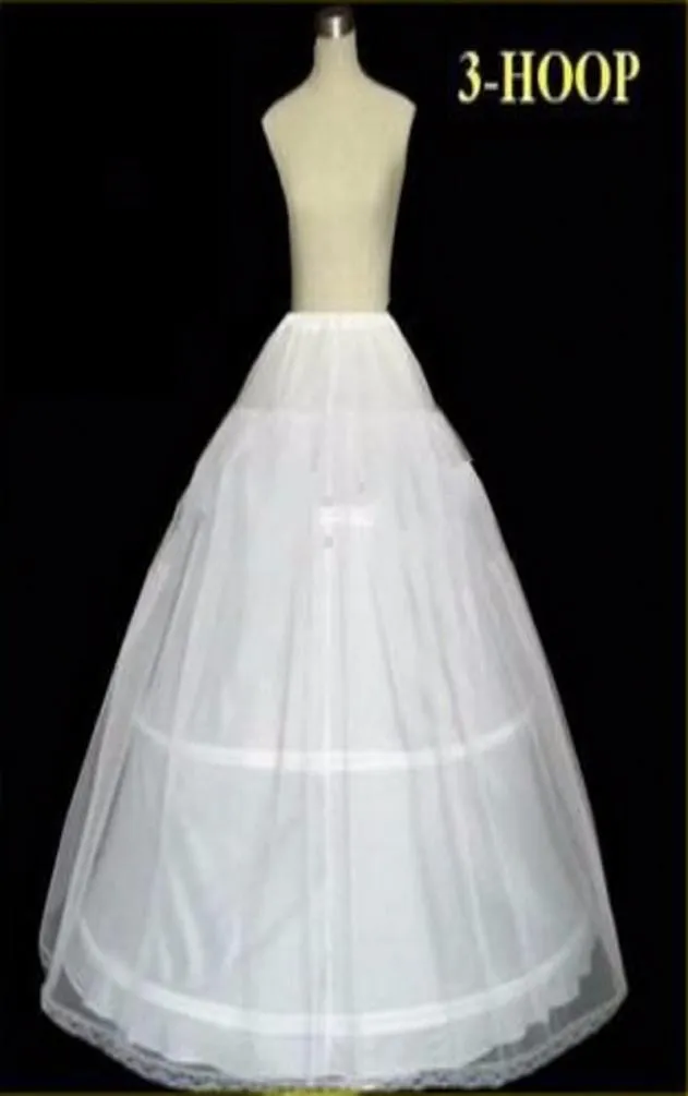 In Stock Petticoats Wedding Ball Gown Ball 3 Hoop Bone Full Crinoline For Dress Skirt Accessories Slip9579903