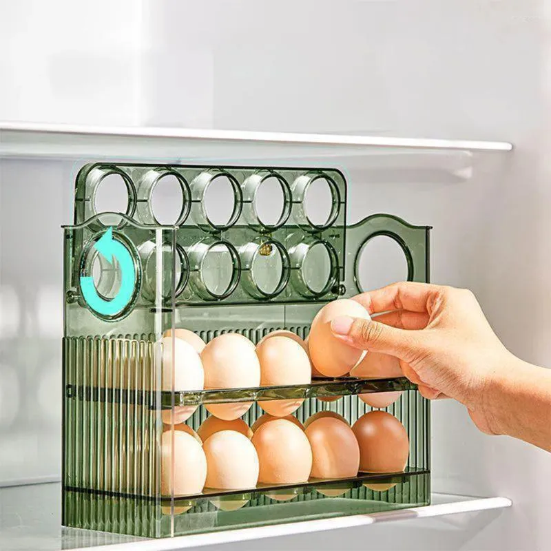 Cosmetic Bags 30 Grids Chicken Egg Storage Container Box Large Capacity Tray Organizer Home For Refrigerator