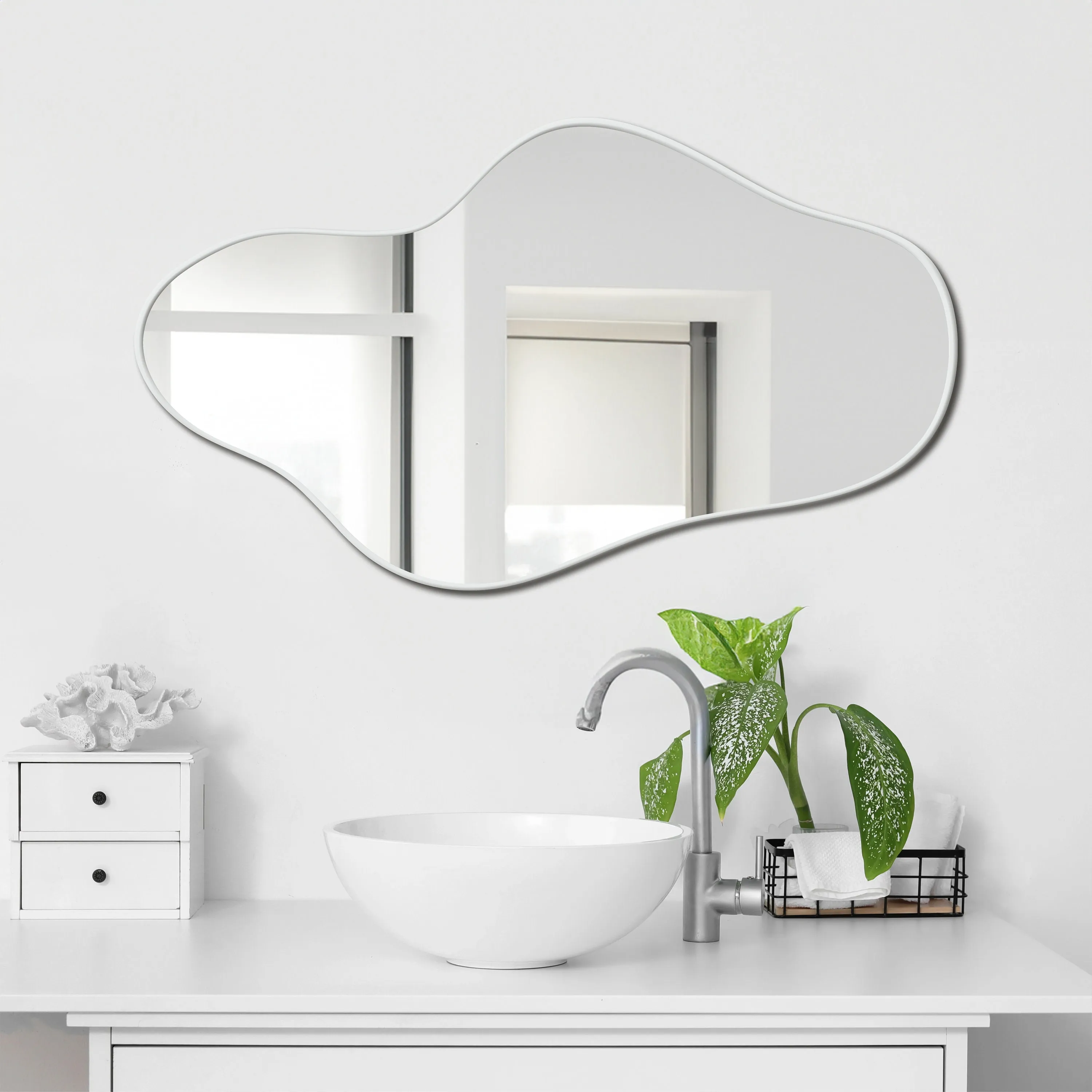 Specchio Sagomato, Specchio Asimmetrico Moderno, Specchio Da Parete,  Specchio Da Bagno Estetico, Decorazione Domestica Moderna, Specchio  Domestico Moderno Da 93,06 €