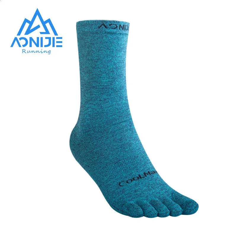 3PairsSet Aonijie E4830 Medium Long Tube Sport Fivetoes Socks Toe For Barefoot Running Shoes Marathon 240117