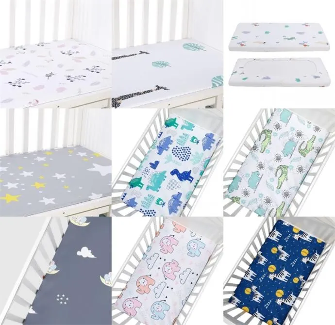 Newborn Baby Fitted Crib Sheets13070 cm Cartoon Print Bed Sheet Baby Bed Mattress Covers for Unisex Baby Boys Girls 2551 Q22487919