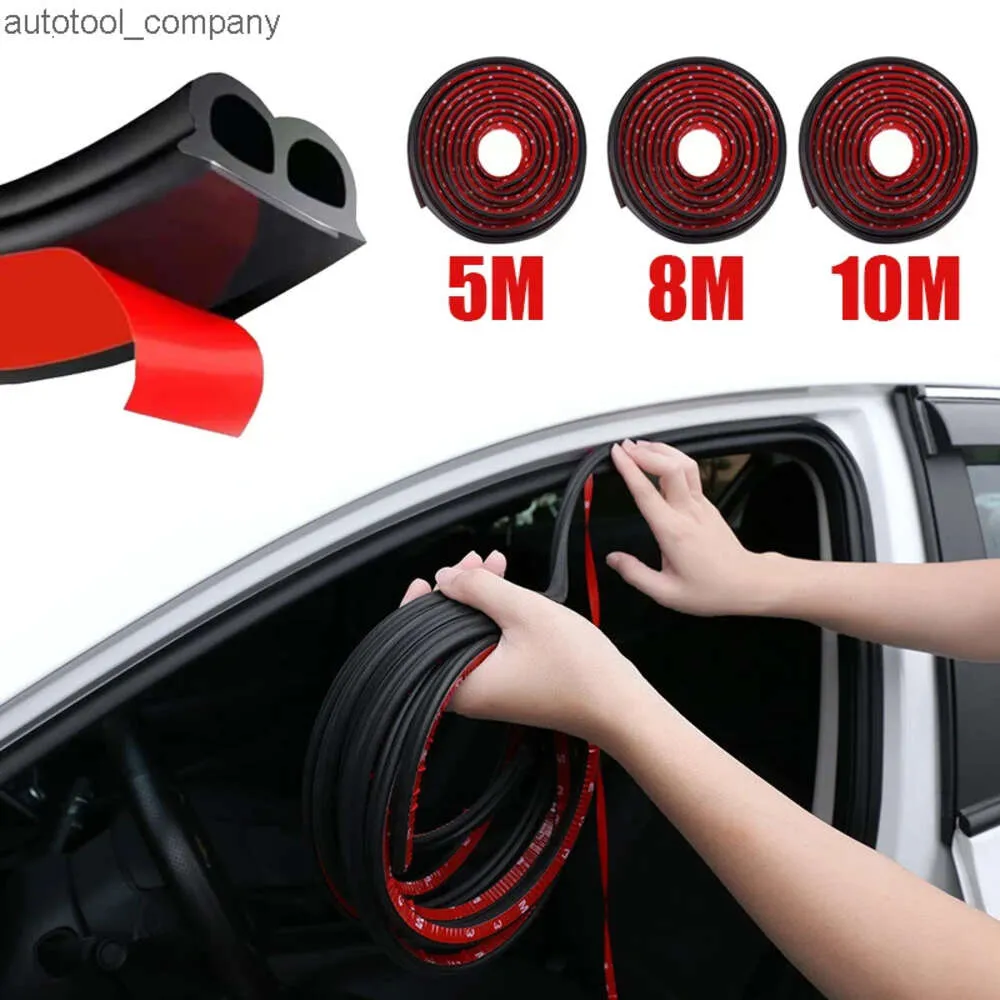 Nieuwe 5/8/10 Meter B Type Auto Deurafdichting Strips Geluidsisolatie Winddicht Tochtstrip Rubberen Afdichtingen Sticker Auto interieur Accessoires