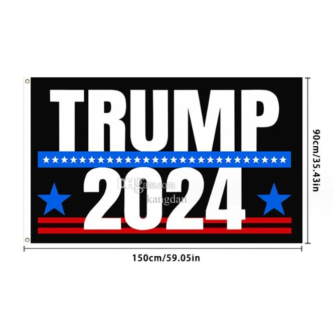 90x150 cm 3x5 fts Amerikaanse Trump Vlag 2024 Verkiezing maga Banner groothandel 100% Polyester Print Vlag voor 2024 President USA