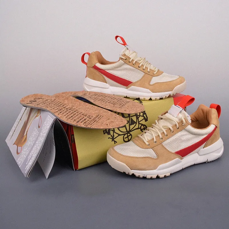 Tom Sachs general purpose shoe Craft Pine Green Field Brown Studio Archive Dark Sulfur tom sachs mars yard 2.0 Cool Grey Valentines Day women mens tra F9f6#