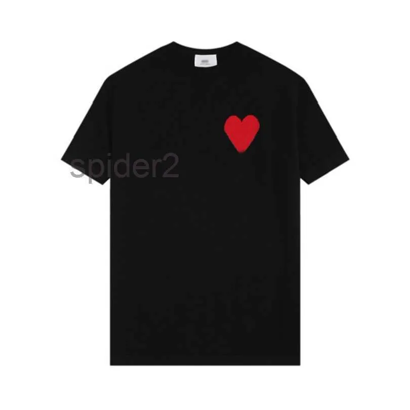 Luxuriöses Mode-Stil-Street-T-Shirt 23 Frühlingsliebe Jacquard-Stickerei gestricktes Kurzarm-Oversize-Versionsdesign für Herren-T-Shirts T-Shirts RZ2G