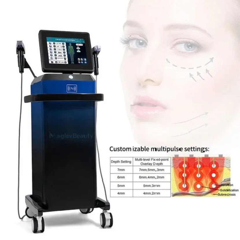 Hot Selling Manufacturer Fractional Microneedle RF Facial Depth 8 Body Radio Frequency RF Microneedle Skin Tightening Machine