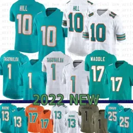 ''Dolphins''Tyreek Hill Tua Tagovailoa Football Jersey Dan Marino Xavien Howard Jaylen Waddle Teddy Bridgewater Mike Gesicki Holland Ph