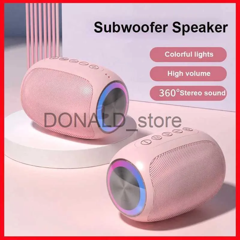 Portable Speakers Bluetooth Speaker Powerful Portable Wireless Audio Box Outdoor Sound Box Waterproof 10W Bass Sound Support TF Card FM Radio J240117