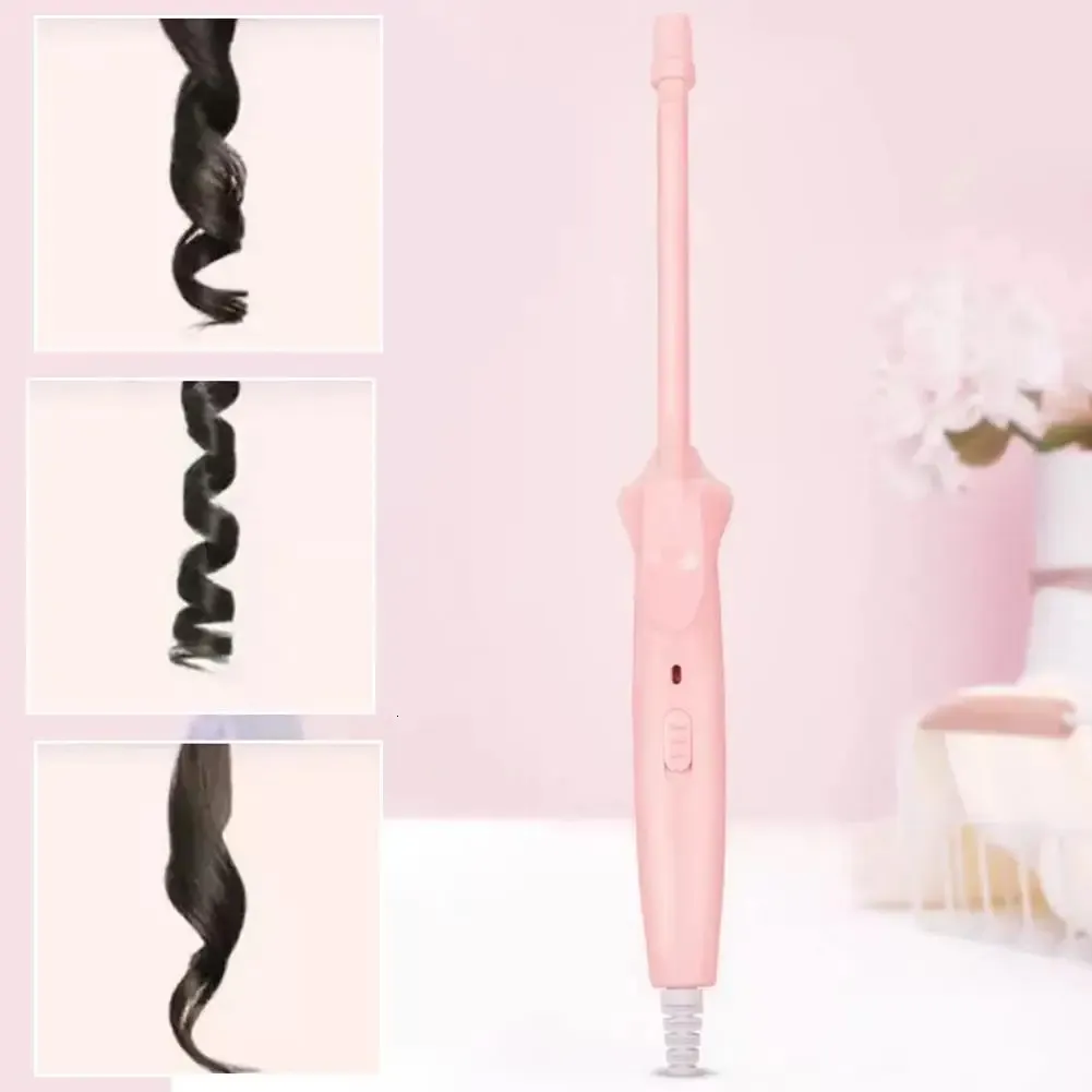 Automatic Stylish Wool Curling Iron AntiScalding Safe Tool Curls Hair Curler Hairstyling Simple Woo N5X4 240116
