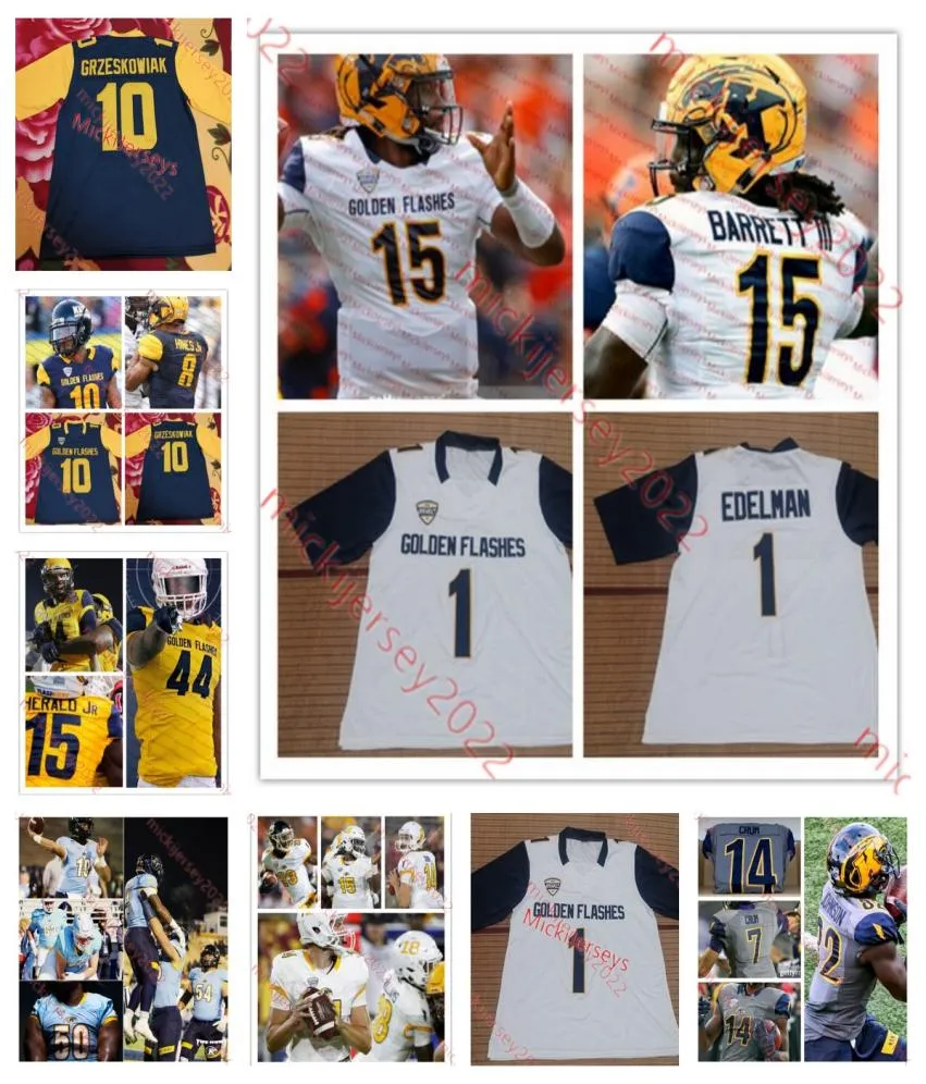 Football cousu sur mesure pour hommes Kent State Golden Flashes 1 Marquez Cooper Stephen Daley Sekou Diaby Tyler Dostin Charlie Durkin JoJ4095089