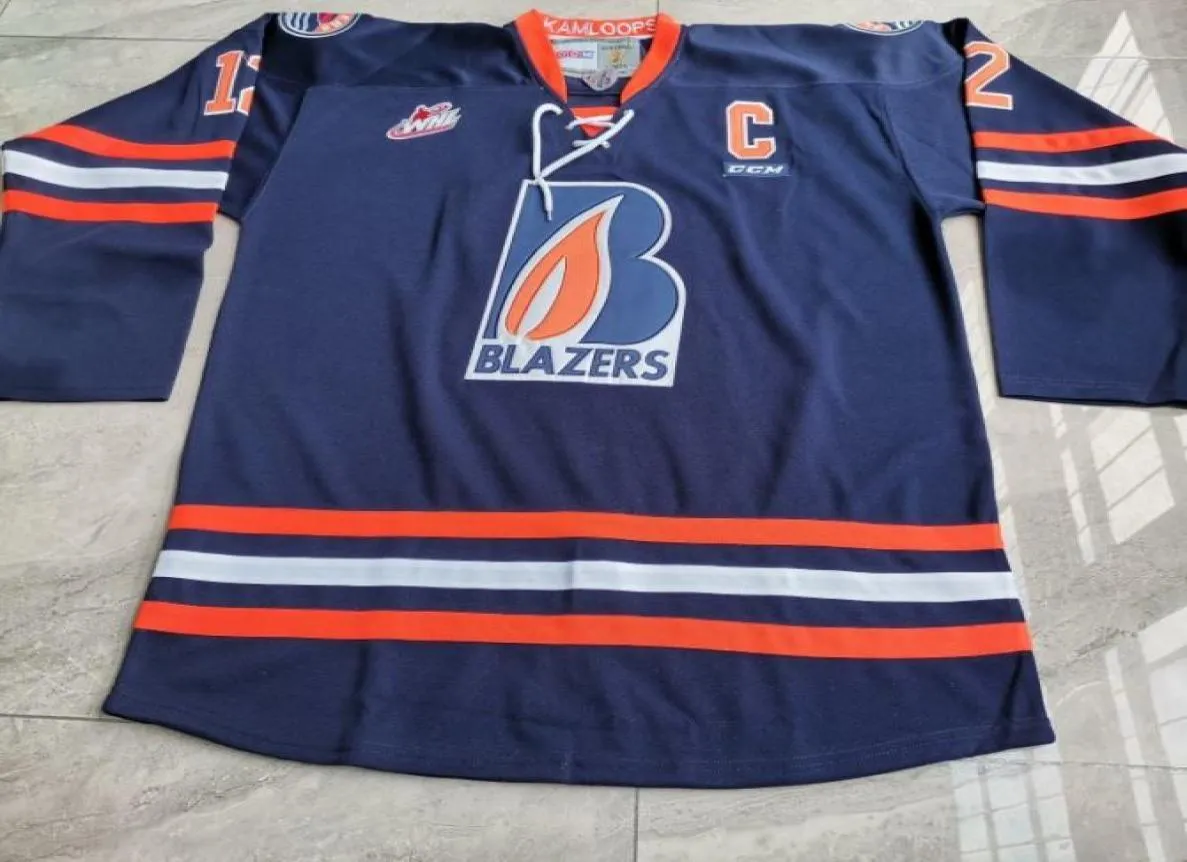 Niestandardowe mężczyźni młode kobiety vintage chl whl kamloops Blazers 29 Matthew Campese 12 Jarome Iginla Jersey Rozmiar S5xl lub Custom dowolne nazwisko O1545331