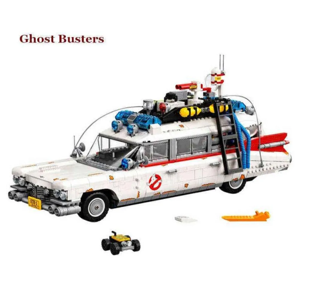 NEUE 2552PCS Ghost Busters Ecto12 Film Auto Set Bausteine Ziegel S Diy Spielzeug Weihnachten Geschenke für Kind Kompatibel 21108 10274 H11031952961 Beste qualität